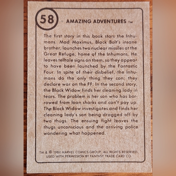 1984 Marvel Superheroes First Issue Covers Trading Cards (15) - Picture 2 of 2